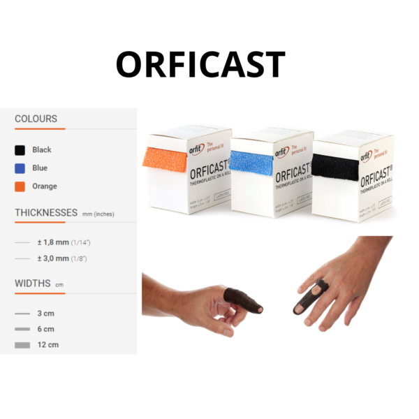 Orficast para ortesis de dedo
